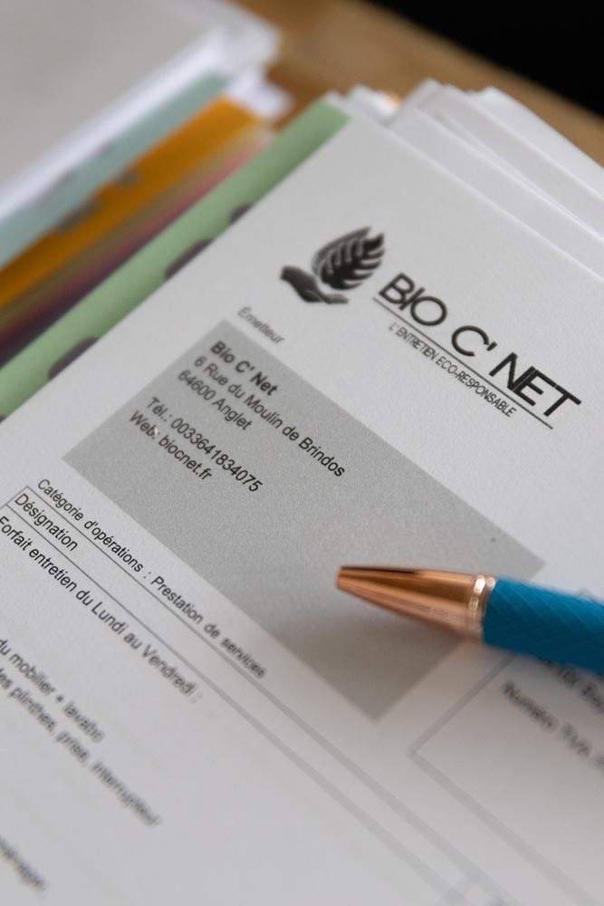 Facture nettoyage Anglet